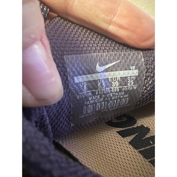 Nike | Air Zoom‎ Pegasus 35 Gray Pink Running Shoes 942855-006 Women's Sz 8 - Picture 6 of 7